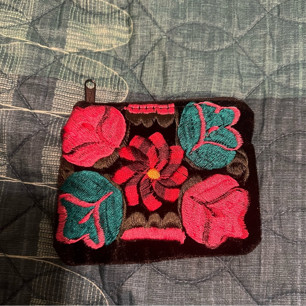 Embroidered Mexican Coin purse